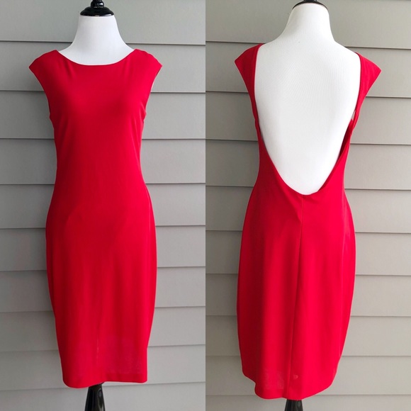 Laundry By Shelli Segal Dresses & Skirts - Laundry by Shelli Segal Red Backless Shift Dress